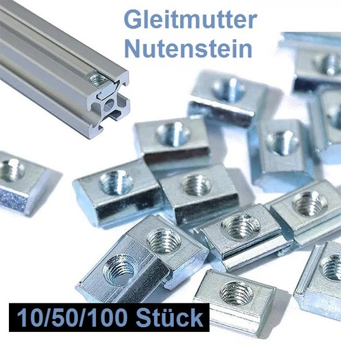 Nutenstein gleitmutter nut 6 - gleitmutter,