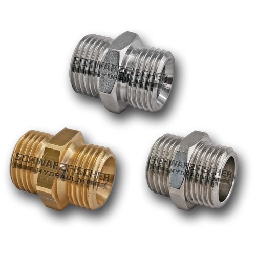 Doppelnippel messing edelstahl - messing,