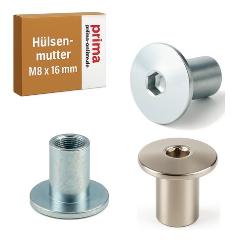 Stück hülsenmutter x - 10,