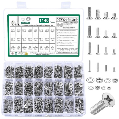 1140tlg schrauben muttern set - schrauben,